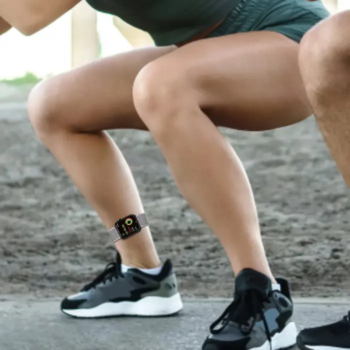 Bracelets de sport pour cheville/bras compatibles avec Apple Watch 49mm 45mm 44mm 42mm 41mm 40mm 38mm