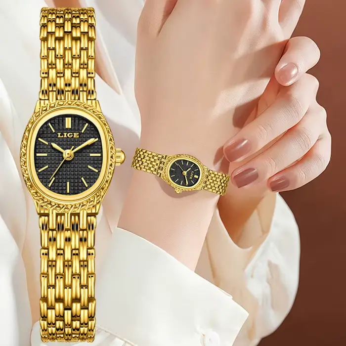 LIGE nouvelles montres à Quartz pour femmes Simple luxe mode élégante femme montre-bracelet étanche montre cadeau pour fille Relogio Feminino