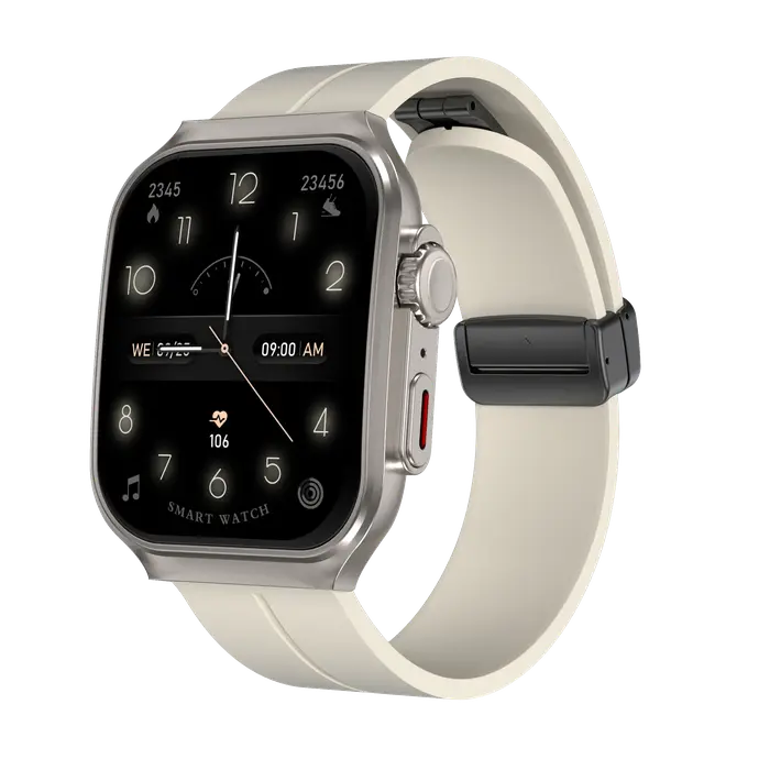Montre connectée avec écran AMOLED incurvé de 2,01 pouces, design flexible 3D, plus de 120 modes spo