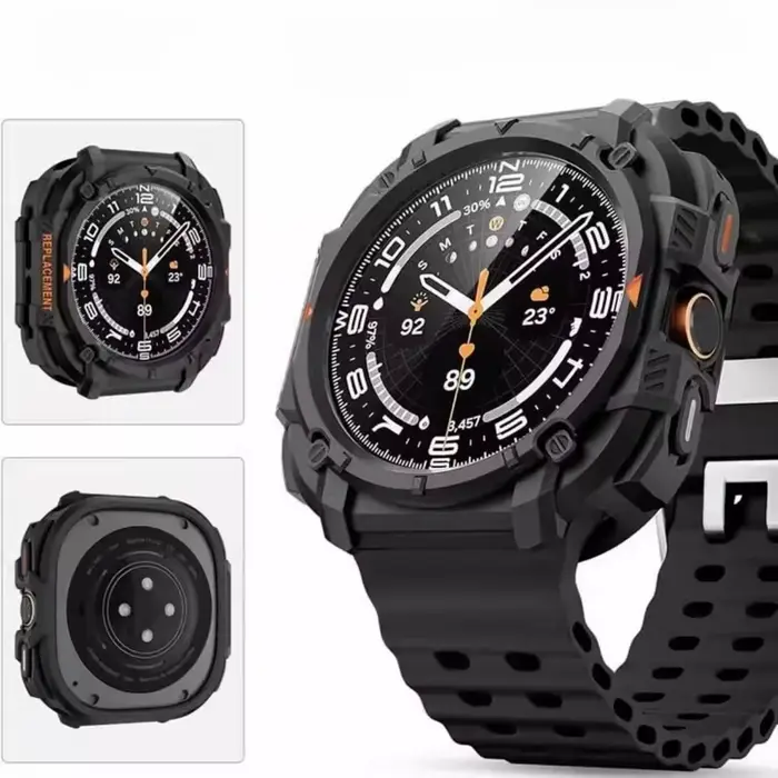Nouveau boîtier blindé + Bracelet pour Samsung Galaxy Watch Ultra(2025) 47mm Ultra(2024)