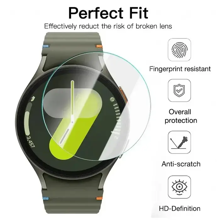 Protecteur d'écran en verre trempé pour Samsung Galaxy Watch 7