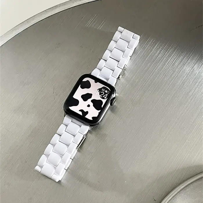 Bracelet Transparent Laser arc-en-ciel pour Apple Watch 10 42 46mm 9 8 7 41 45 38 40 42 44 49mm