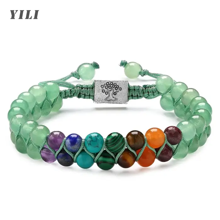 Bracelet de méditation yoga à 7 chakras