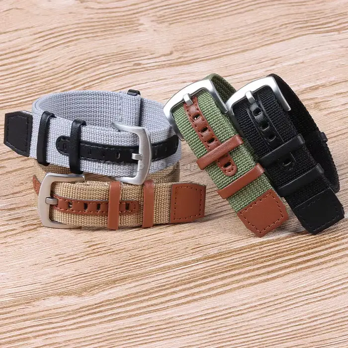 Bracelet de montre en toile de nylon