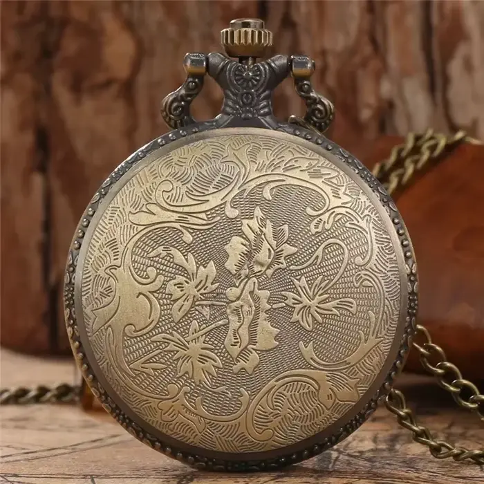 Montre de poche analogique à Quartz pour hommes et femmes