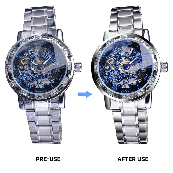 Dissolvant de rayures pour montre en métal
