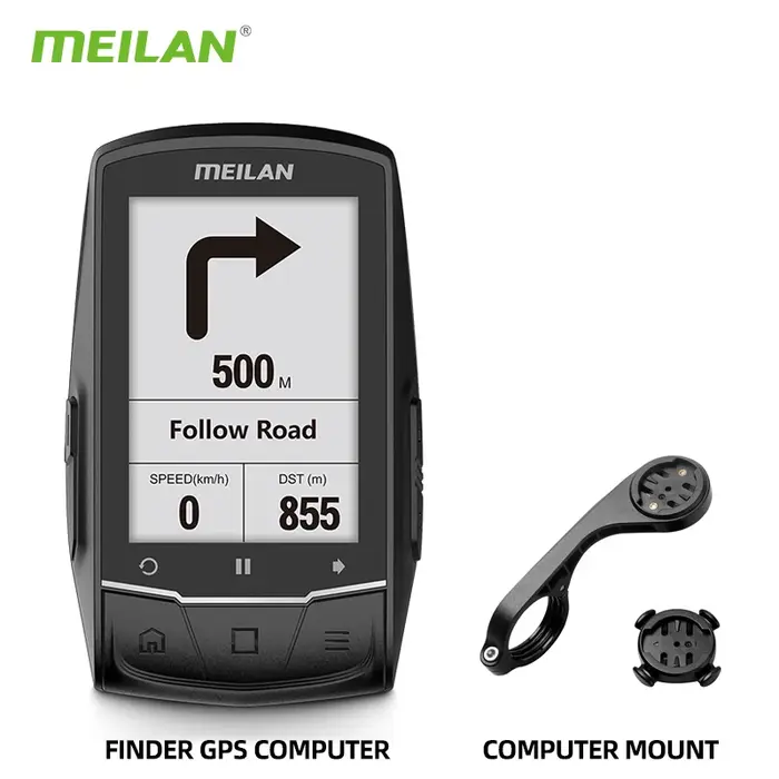 MEILAN M1 Finder GPS ordinateur de vélo 2.6 pouces grand écran cyclisme en plein air Navigation sans fil compteur de