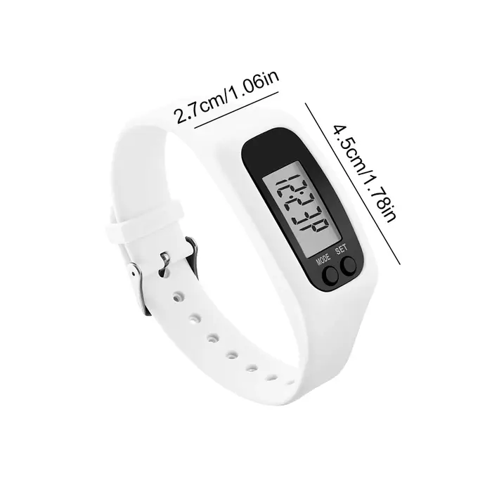 LED podomètre Bracelet poignet compteur de calories 12/24H affichage de l'heure compteur de pas montre multi-fonction Fitness montre pour hommes femmes