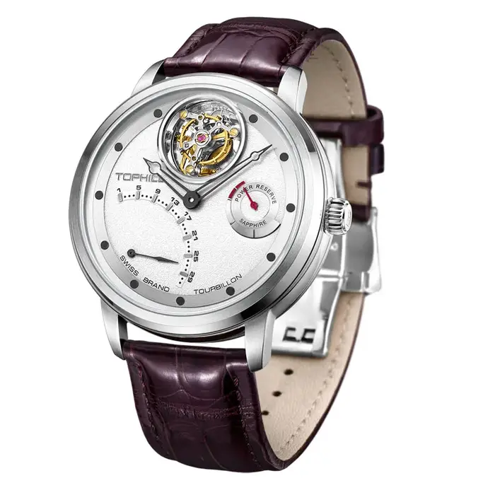 Montre à tourbillon étanche pour homme