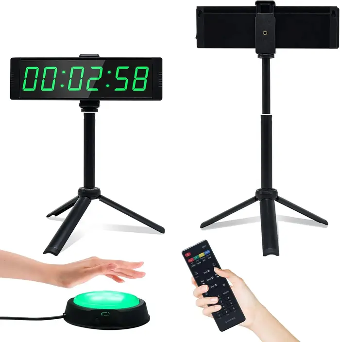 Horloge minuteur de gym pour la remise en forme à domicile avec bouton chronomètre