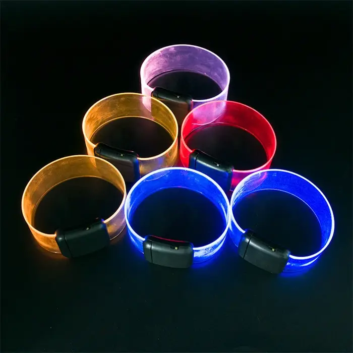 Bracelet à piles LED électroluminescentes