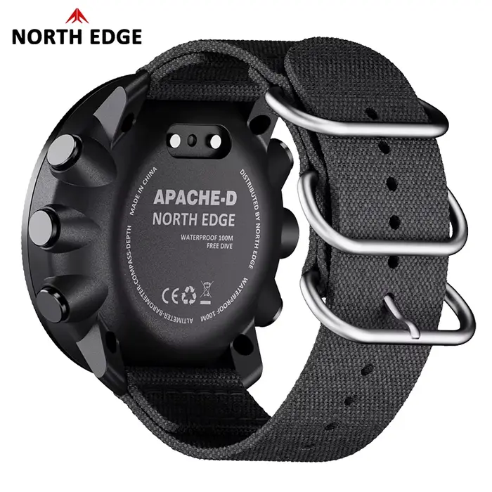 Montre numérique de plongée libre NORTH EDGE APACHE-D pour hommes, sports de plein air, natation, ét