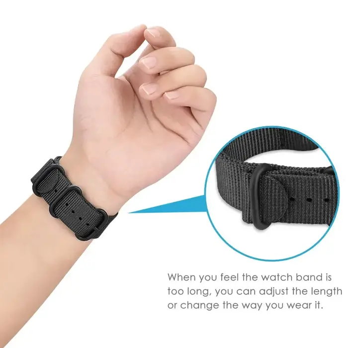 Bande de bracelet de Sport de montre en Nylon tissé pour Samsung Galaxy Gear S3 S2 bandes classiques Amazfit 18mm 24mm