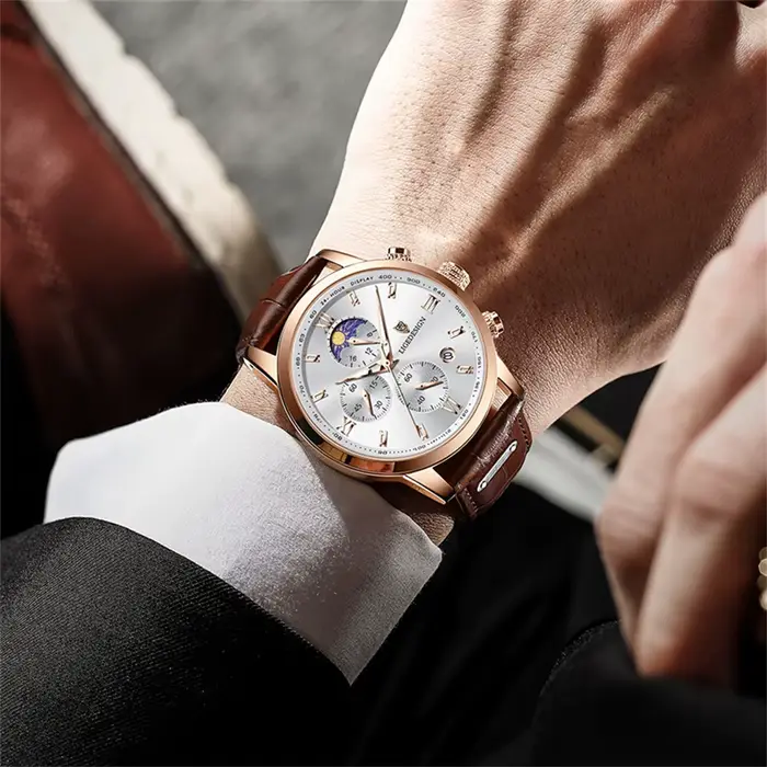 Nouvelles montres pour hommes LIGE Top marque de luxe