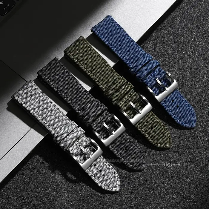 Bracelet de montre en tissu voile 20mm 22mm