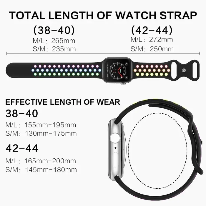 Bracelet dehors en Silicone pour Apple Watch