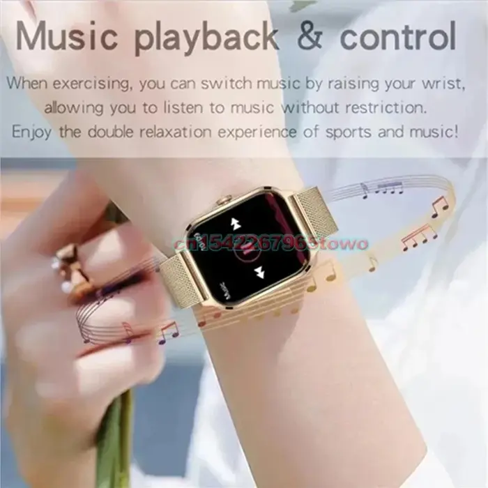 Montre intelligente pour Android IOS montres 1.83 pouces HD affichage Bluetooth appel Message alerte musique sport Mode Smartwatch hommes femmes cadeau