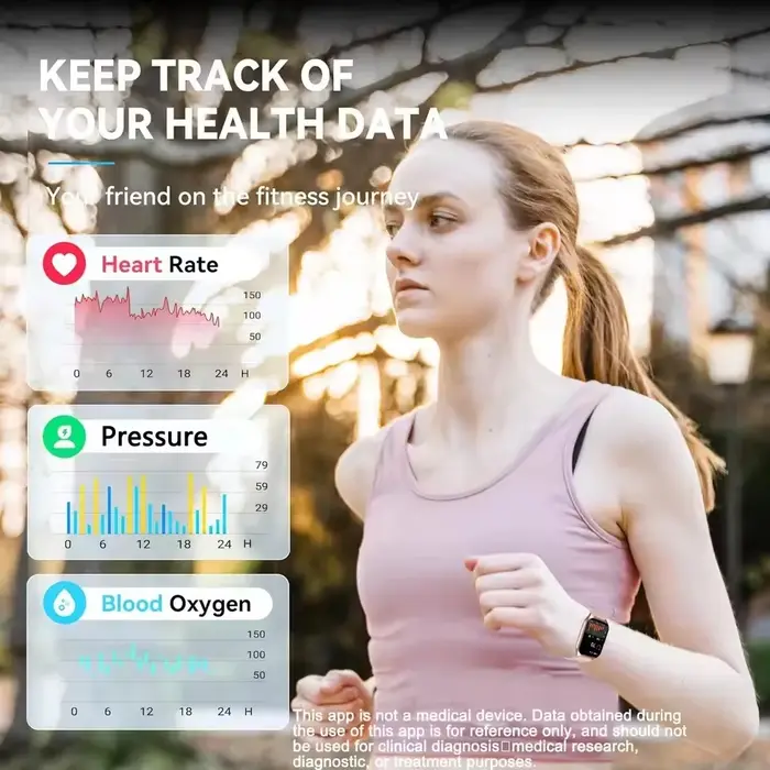 Nouvelle montre intelligente 2026, écran HD 2,01", appels Bluetooth, moniteur de fréquence cardiaque et d'oxygène sanguin, cadeau de fitness pour hommes et femmes
