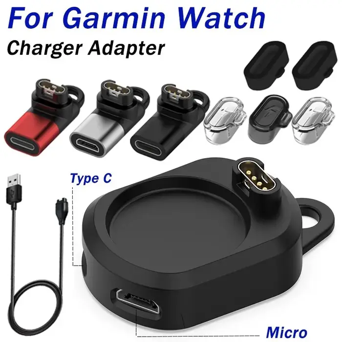 Adaptateur de chargeur de Type C pour Garmin Fenix 7 6 5 7X Forerunner 955 935 255
