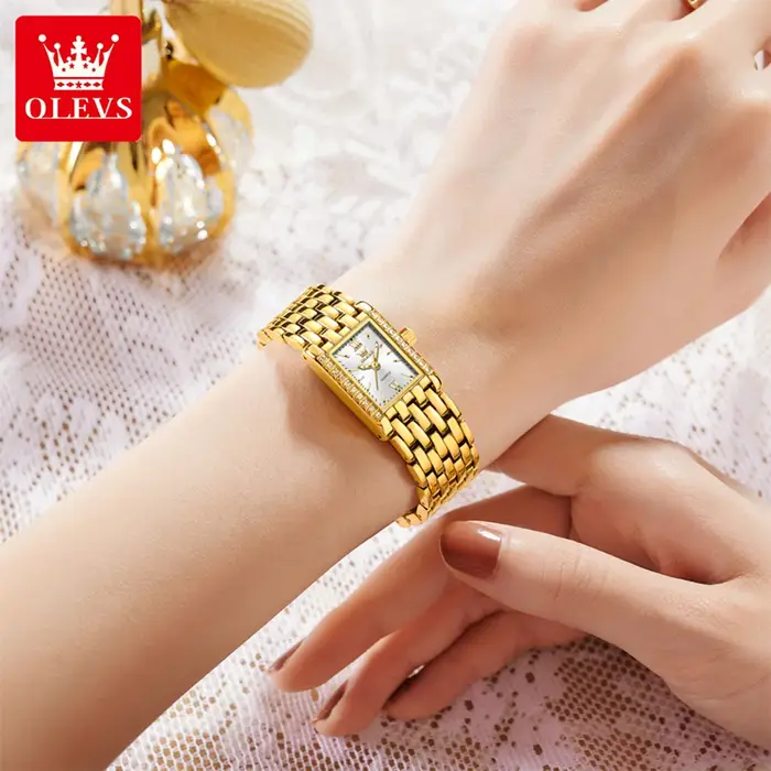 OLEVS 3700 élégant Original femmes scintillant montre à Quartz