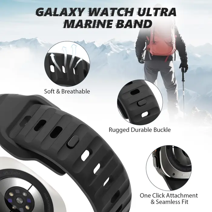 Galaxy montre Ultra Bracelet Sport Silicone accessoires correa Bracelet pour Samsung Galaxy montre 7 ultra bande 47mm Bracelet de montre intelligent