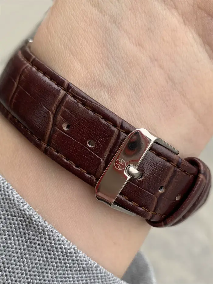 PABLO RAEZ vraies Photos haut de gamme de luxe homme montre-bracelet étanche diamant Date montre en cuir Quartz mode