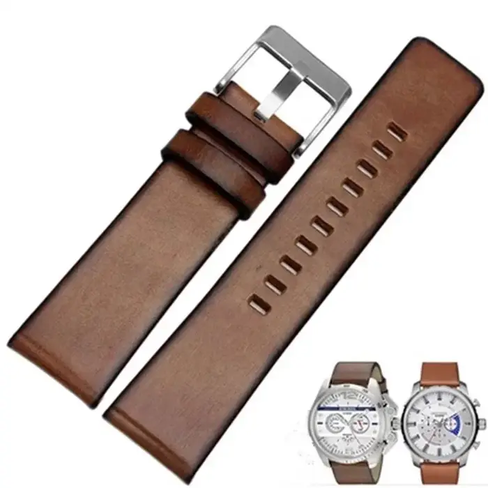 Bracelet en cuir authentique de haute qualité pour Diesel DZ 1399 DZ4280 DZ4290