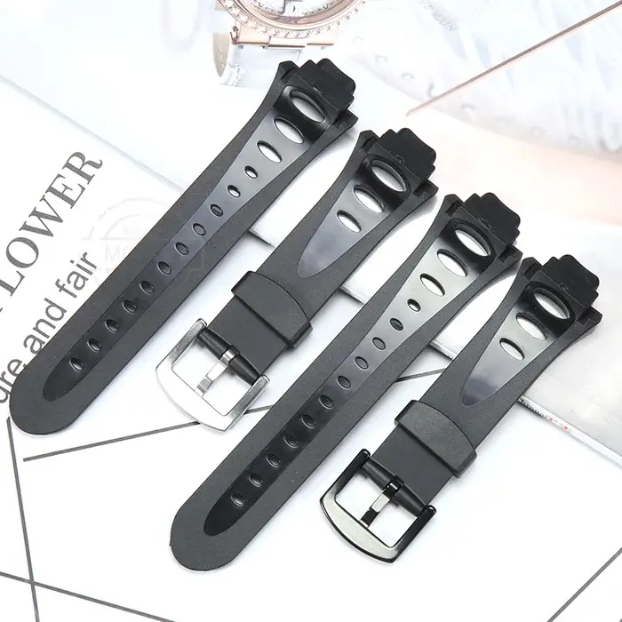 Bracelet de montre en caoutchouc pour Suunto Observer X6 HRM DEC19 P45