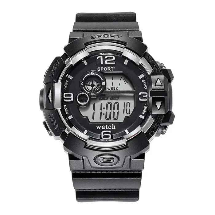 Montre-bracelet militaire étanche pour homme avec bracelet en silicone