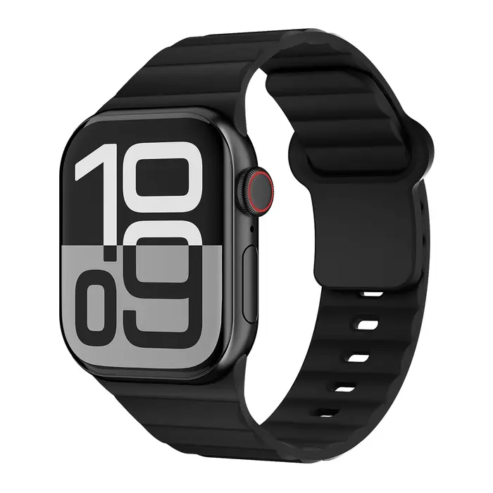 Bracelet en silicone sport pour Apple Watch, compatible avec les tailles 44mm, 40mm, 46mm, 49mm, 42m