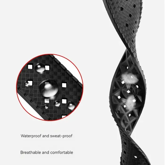 Bracelet de montre en silicone souple pour homme