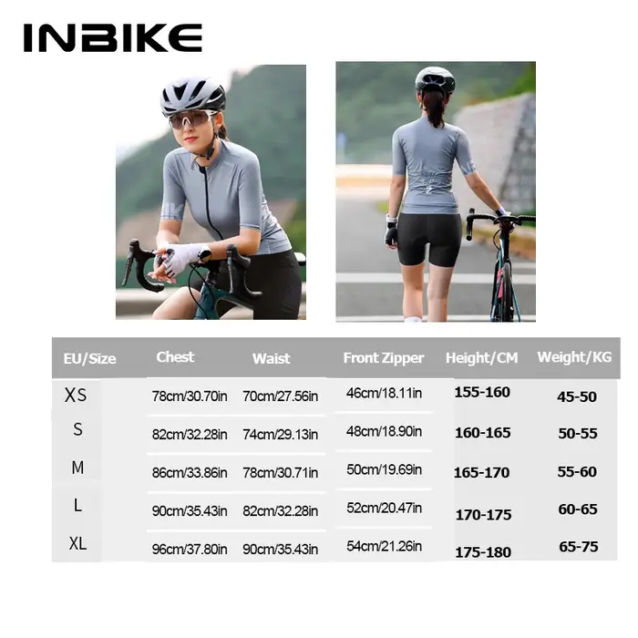 INBIKE été femmes à manches courtes maillot de cyclisme séchage rapide vtt haut vélo chemises d'équi