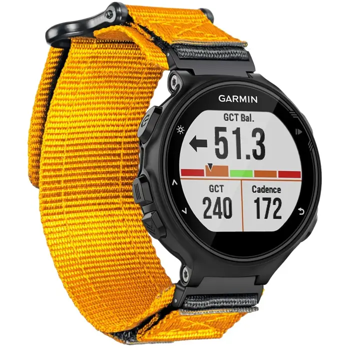 Bracelet de montre Orange Garmin 735XT, conception de boucle de bracelet de sport en Nylon pour montre intelligente 220/230/235/620/630/735XT/235 Lite