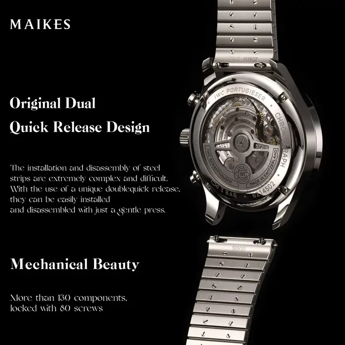 MAIKES S900 Clean Link – Bracelet de montre en acier inoxydable 316L