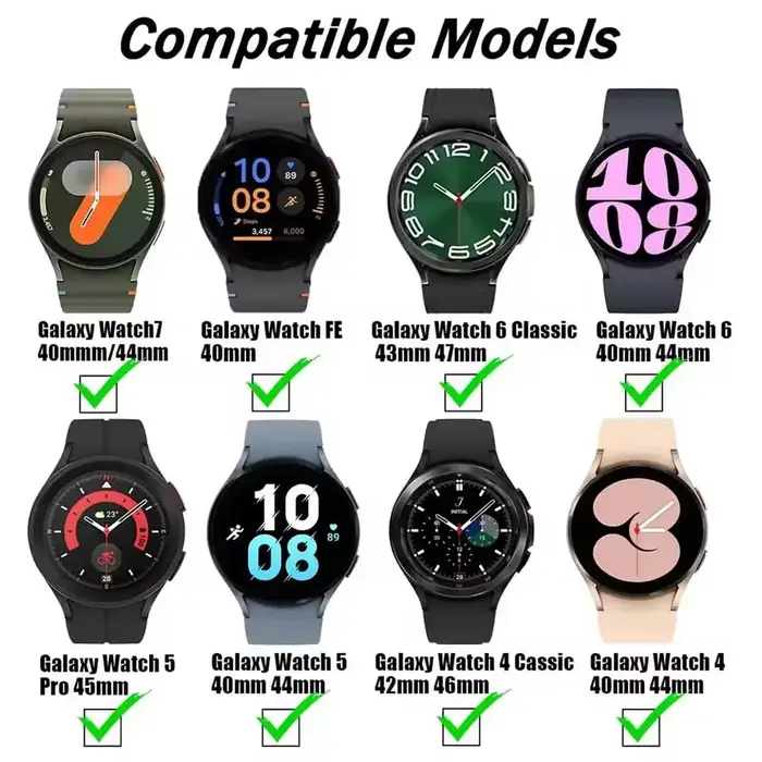 Bracelet respirant pour Samsung Galaxy Watch 4/5/7/6 Classic/5 Pro, 40mm 44mm, sangles magnétiques, ceinture Galaxy watch Ultra Band correa