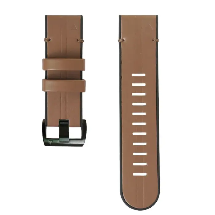 Bracelet en silicone en cuir véritable pour Garmin, montre intelligente de sport, facile à installer, 22mm, 26mm, Epix Gen2, Fenix8 E 7 7X 5Plus 6 6X Pro