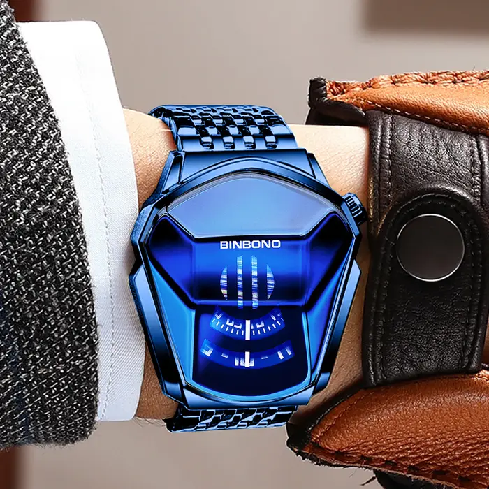 BINBOND marque mode hommes montre grande