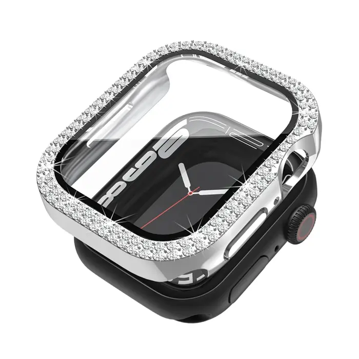 Coque en diamant + Film trempé pour Apple Watch