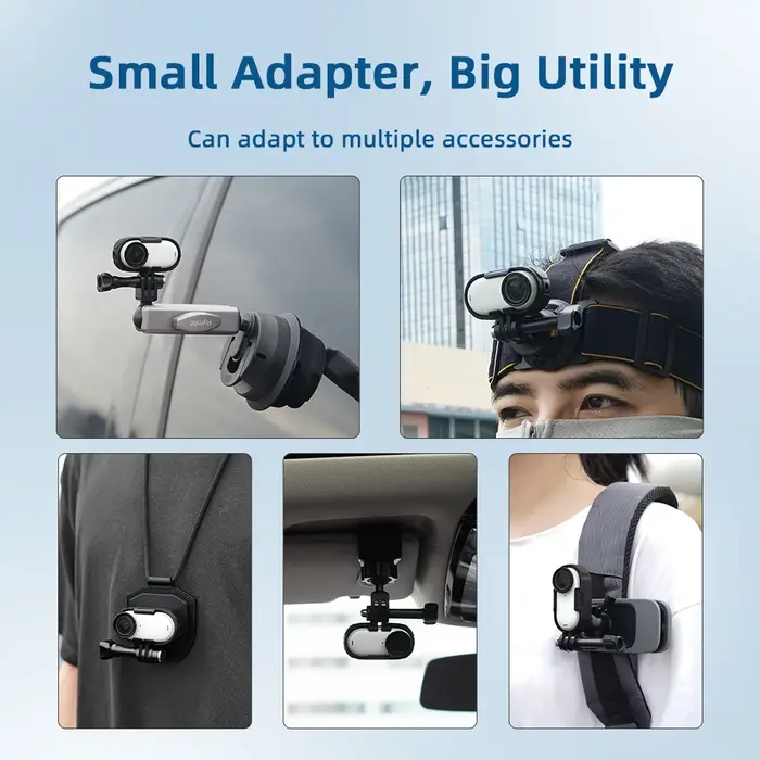 Fymile adaptateur cadre de protection pour Insta360 GO3S support d'extension connexion montage caméra photographie accessoires