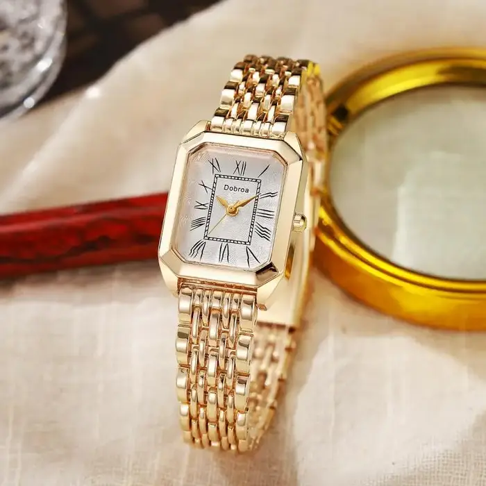 Montre à Quartz carrée classique pour femmes