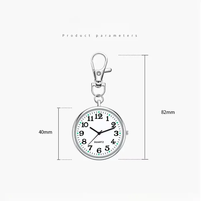 Nouvelle petite montre de poche à Quartz mignonne avec porte-clés