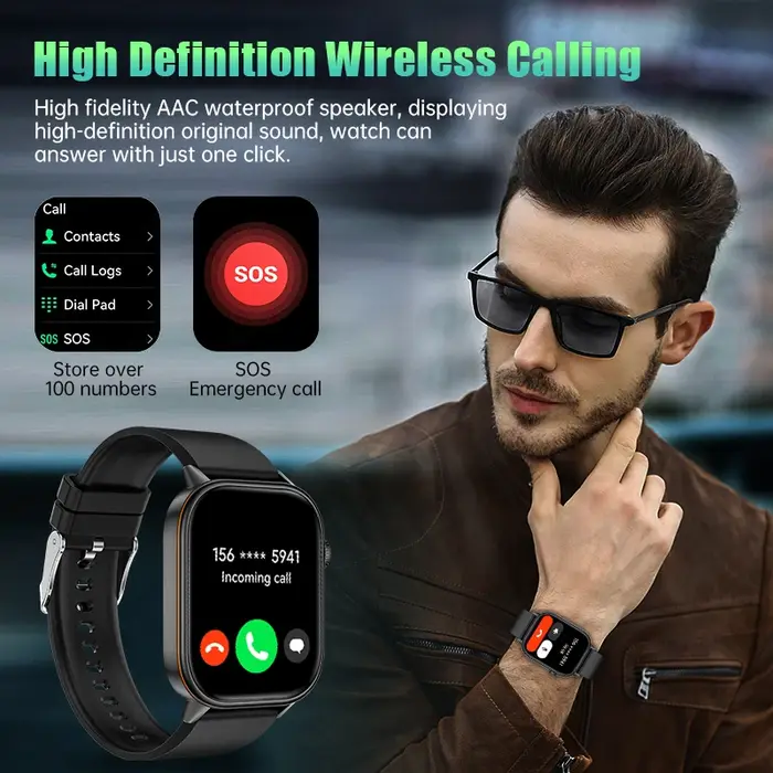 Montre connectée GPS LIGE avec écran HD 2