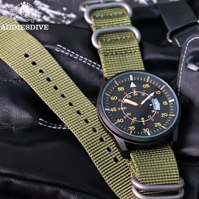 ADDIESDIVE nouvelle montre analogique pour hommes 50m montre lumineuse étanche mode sport grand cadr