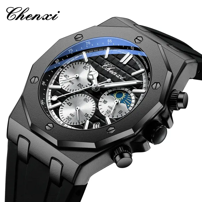 CHENXI Top marque montres de luxe pour hommes chronographe multifonctionnel Quartz