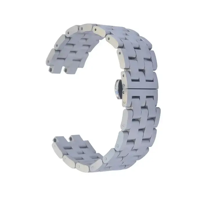 22MM acier inoxydable papillon boucle Bracelet Bracelet Bracelet de montre Bracelet pour Pebble Stee