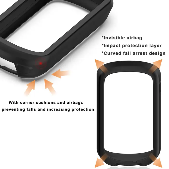 Coque en silicone TPU + 2 films de verre trempé pour Garmin Explore 2