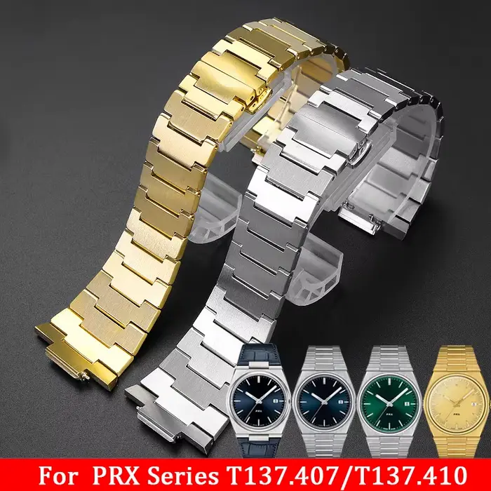 Bracelet en acier inoxydable massif pour Tissot PRX 35MM/40MM