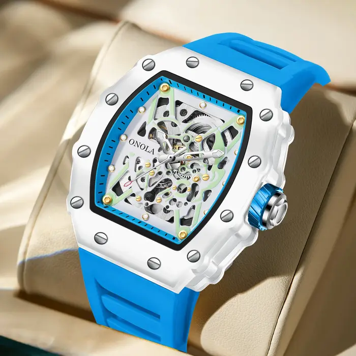 ONOLA montres pour hommes haut de gamme mouvement automatique mode sport lumineux 30M étanche mécanique