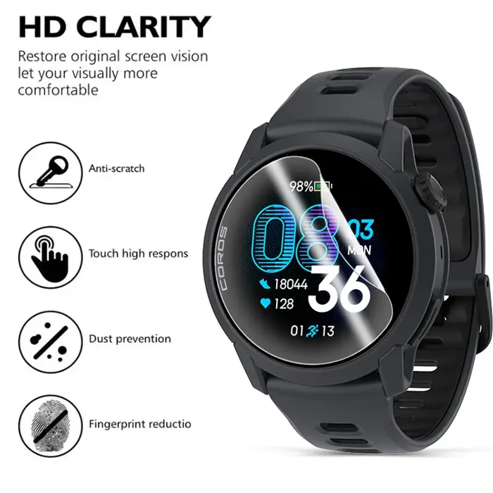 Protecteur d'écran pour montre connectée Coros Pace 4 3
