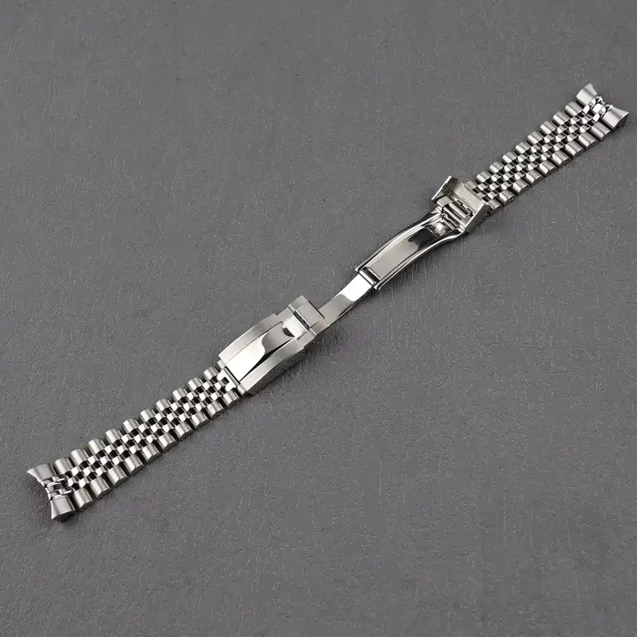 Pour Seiko 5 Sports SRPK29 31 33 35-20mm bracelet de montre en acier inoxydable à maillons solides de Style jubilé avec fermoir pliant huître par Rolamy